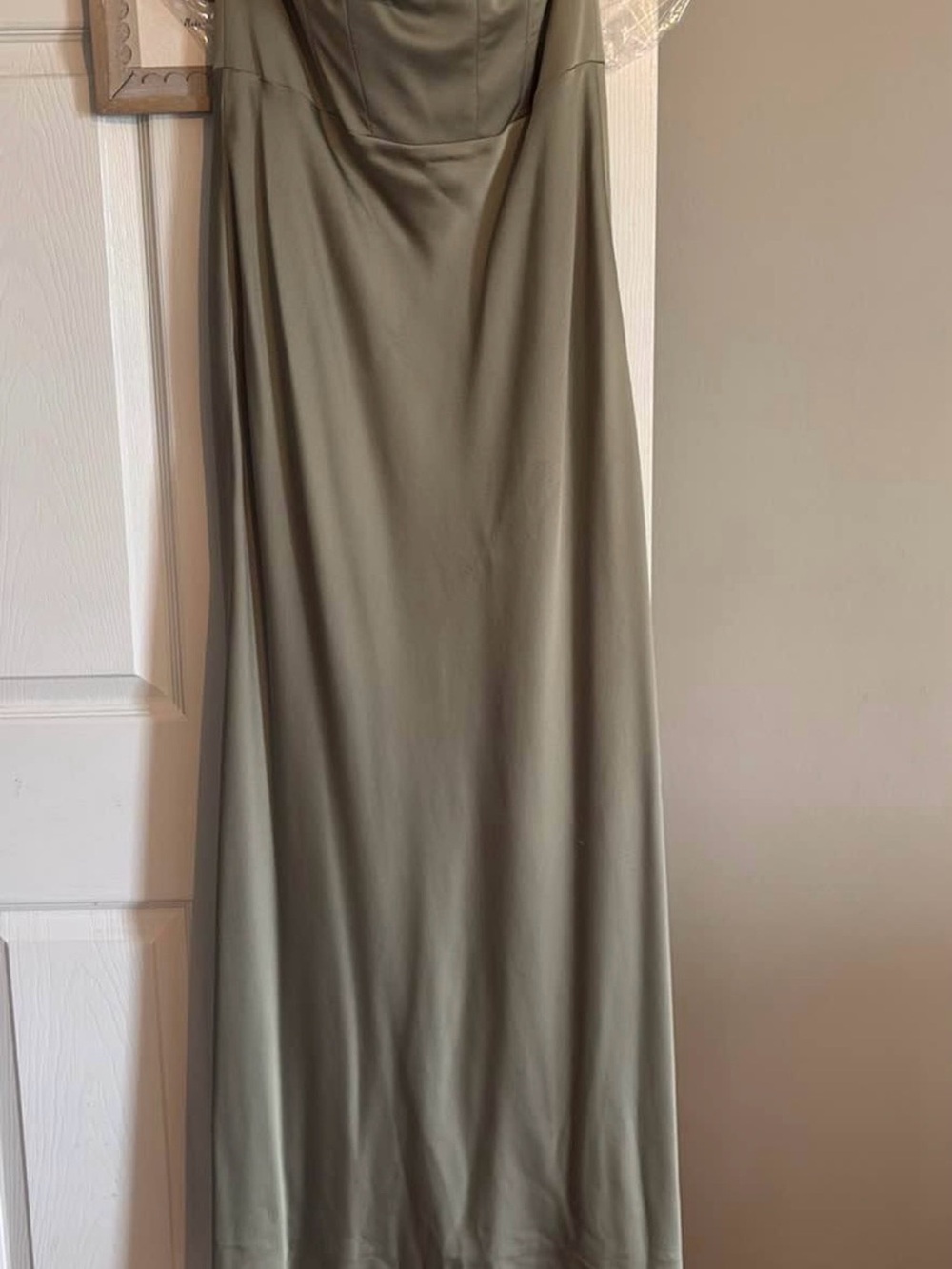 Park & Fifth Olive Green Strapless Dress